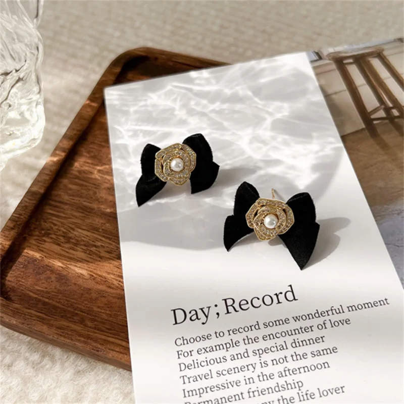 Bow Earrings Collection Sweet Temperament Party Earrings