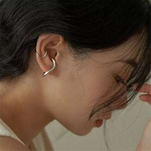Summer Retro Metal Ear Bone Clip Earring for Women Girl Party Jewelry