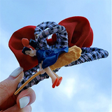 Unique Little Witch Bow Acrylic Plate Hair Clip Gift