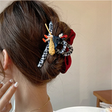 Unique Little Witch Bow Acrylic Plate Hair Clip Gift