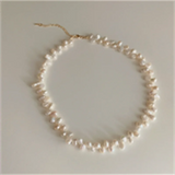 FFLACELL Freshwater Pearl Stackable Necklace Women Jewelry