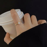 Zircon Wedding Ring Girls Adjustable Engagement Party Accessories