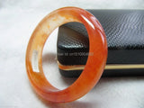 Chinese Orange Jade Agate Bangle Bracelet