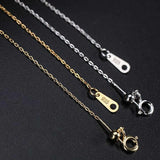 S925 Silver Necklace Chain Women O Link Chain Necklace 18inch
