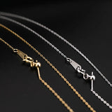 S925 Silver Necklace Chain Women O Link Chain Necklace 18inch