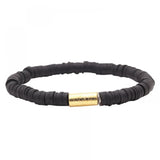 6Pcs Heishi Surfer Bracelets Set - Rainbow Polymer Clay Bracelet