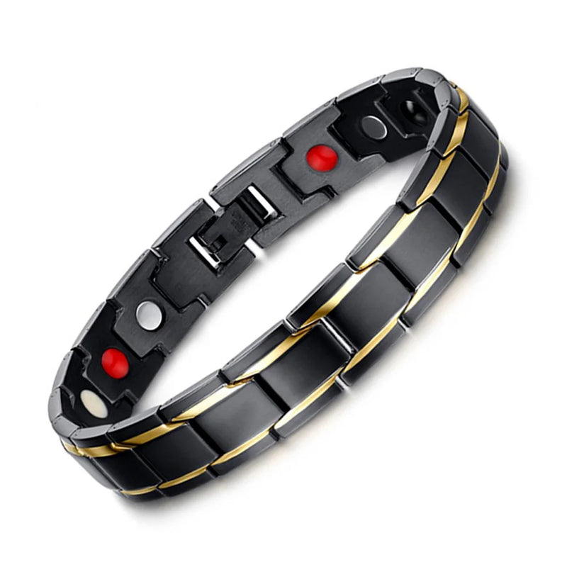 Men's Stainless Steel Magnetic Health Bracelet Health Care Jewelry
