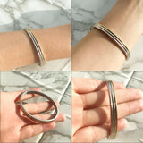 Multi-layer Plating Cuff Bracelets Stainless Steel Bracelets For Men
