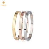Stainless Steel Scrub Bracelets - Gold/Rose Gold/Silver Cuff Bracelets