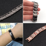 Pure Copper Double Row Magnetic Health Bracelet Power Wristband