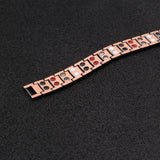 Pure Copper Double Row Magnetic Health Bracelet Power Wristband