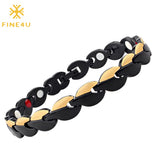 B379 Stainless Steel Magnetic Therapy Bracelet for Men Women