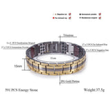 Titanium Magnetic Therapy Bracelet for Arthritis Pain Relief