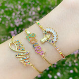 Romantic Love Crystal Charm Bracelet for Women