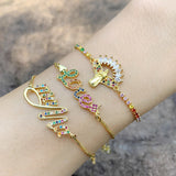 Romantic Love Crystal Charm Bracelet for Women