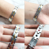 B580 Magnetic Stainless Steel Mens Power Element Bracelet with Magnets