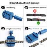 B580 Magnetic Stainless Steel Mens Power Element Bracelet with Magnets