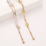 Stainless Steel Daisy Flowers Anklet Rose Foot Chain