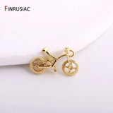 Bike Charms 14K Plated Bicycle Charm Pendents DIY Jewelry Making