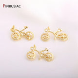 Bike Charms 14K Plated Bicycle Charm Pendents DIY Jewelry Making