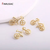 Bike Charms 14K Plated Bicycle Charm Pendents DIY Jewelry Making