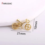 Bike Charms 14K Plated Bicycle Charm Pendents DIY Jewelry Making