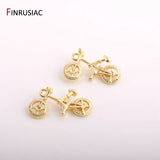 Bike Charms 14K Plated Bicycle Charm Pendents DIY Jewelry Making