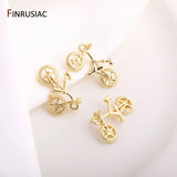 Bike Charms 14K Plated Bicycle Charm Pendents DIY Jewelry Making