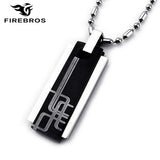 Titanium Stainless Steel Necklace & Pendant Set