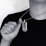 Titanium Stainless Steel Necklace & Pendant Set