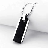 Titanium Stainless Steel Necklace & Pendant Set