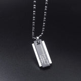 Titanium Stainless Steel Necklace & Pendant Set