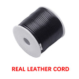316L Stainless Steel Buckle 3mm Cord Necklace Men Women Choker Chain