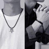 316L Stainless Steel Buckle 3mm Cord Necklace Men Women Choker Chain
