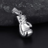 316L Stainless Steel Boxing Gloves Pendant Necklace Men Women Hiphop Rock