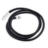 Leather Necklace Cord Stainless Steel Buckle DIY Jewelry String Rope