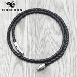 Leather Necklace Cord Stainless Steel Buckle DIY Jewelry String Rope