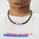 Stainless Steel Clasp Leather Necklace Cord DIY Pendant Jewelry