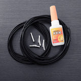 Stainless Steel Clasp Braided Leather Rope Necklace Men Women