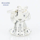 925 Silver Elephant Charm Bracelet Necklace Bead