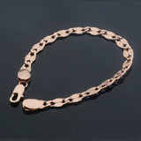 FJ 3 Style Men Women 585 Rose Patterned Bracelet
