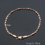 FJ 3 Style Men Women 585 Rose Patterned Bracelet