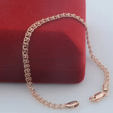 FJ 3 Style Men Women 585 Rose Patterned Bracelet