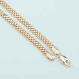 FJ 6mm 585 Link Weaving Chains Cuff Bracelet