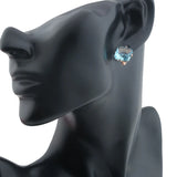 FJ Wedding Women Earring Rose 585 Big Square Zircon Drop Earring