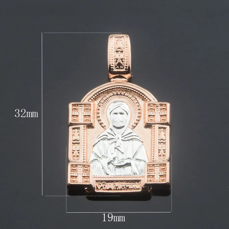 Rose Moscow Matron Mother Son Necklace Jewelry