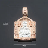 Rose Moscow Matron Mother Son Necklace Jewelry