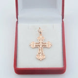 FJ Women 585 Rose Cross Pendant Chains