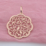 FJ Women 585 Rose Flowers Pendant Chain Gift