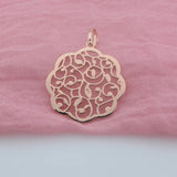 FJ Women 585 Rose Flowers Pendant Chain Gift